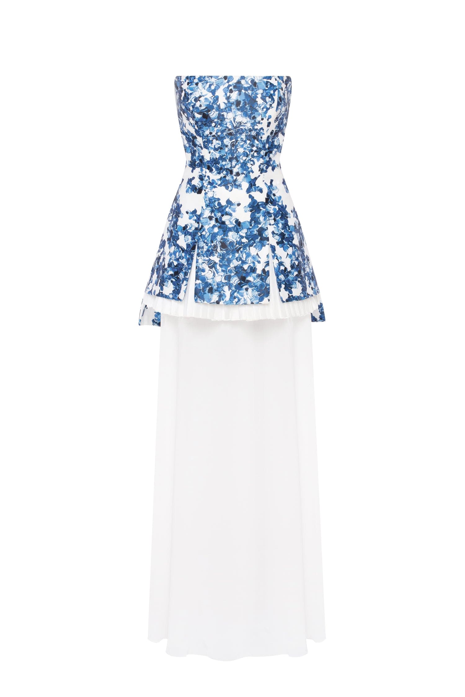 2-in-1 blue hydrangea mini with a detachable underskirt - Image 2