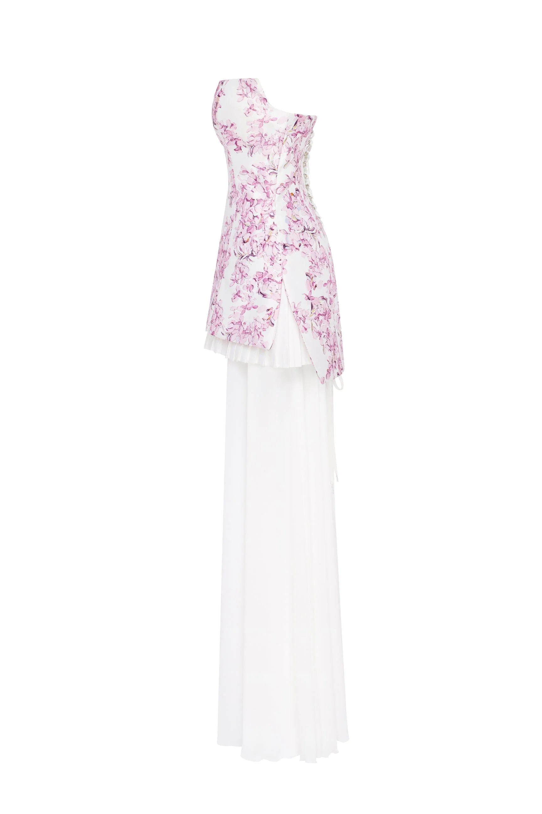 2-in-1 pink sakura mini with a detachable underskirt - Image 4