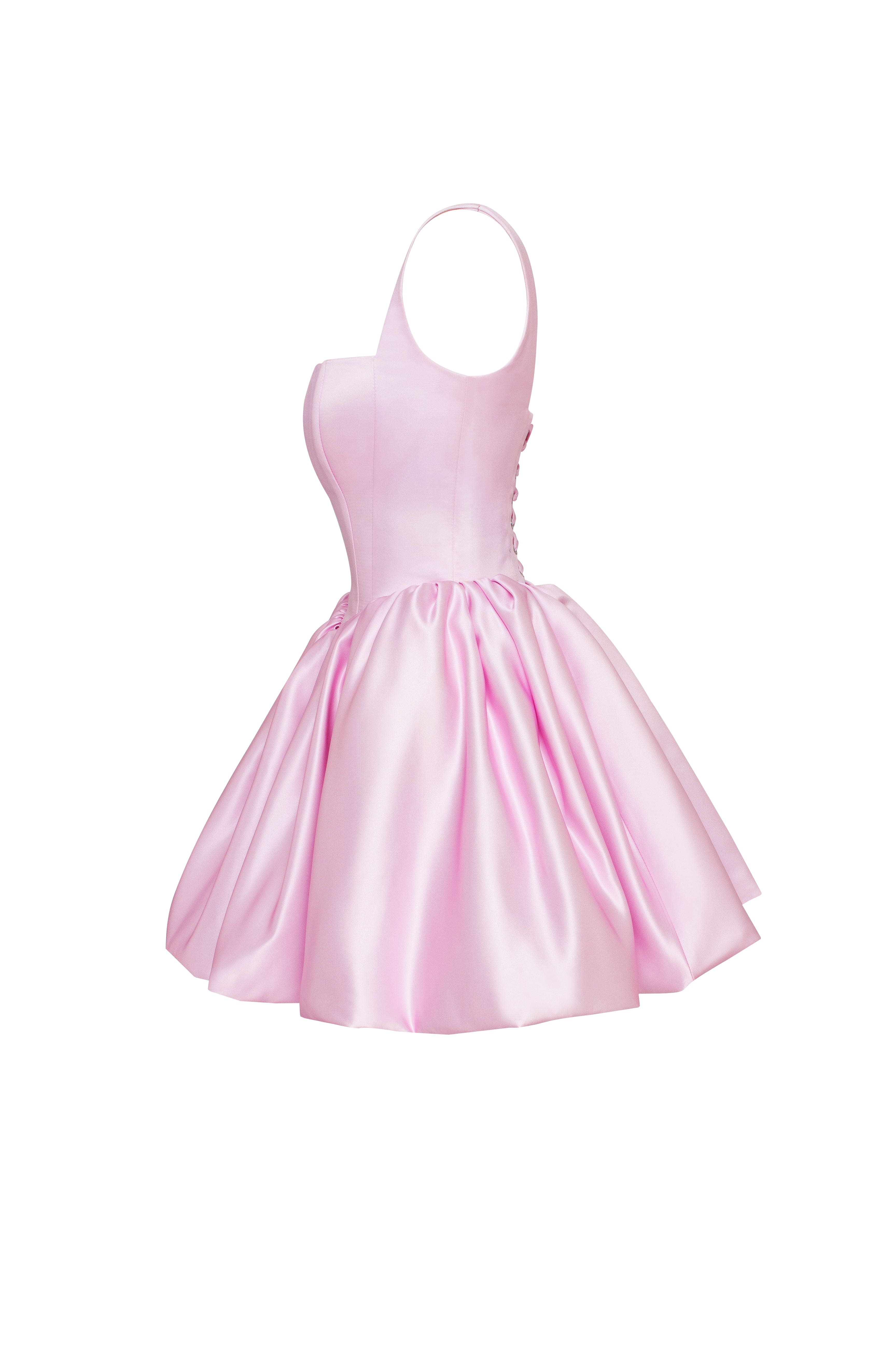 Adorable pink mini dress with puffy skirt, Glow-Up - Image 8