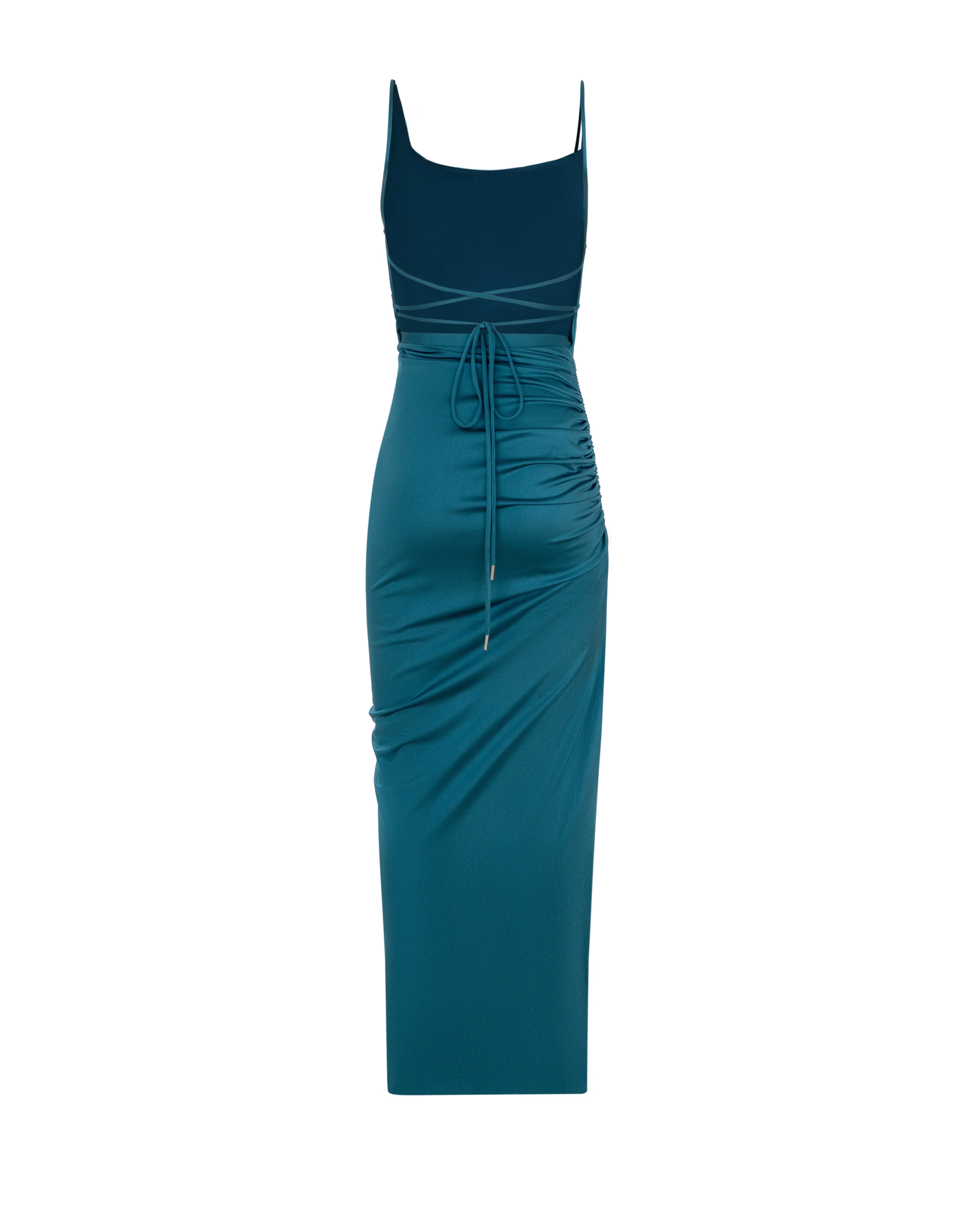 Aquamarine slip style maxi dress - Image 4