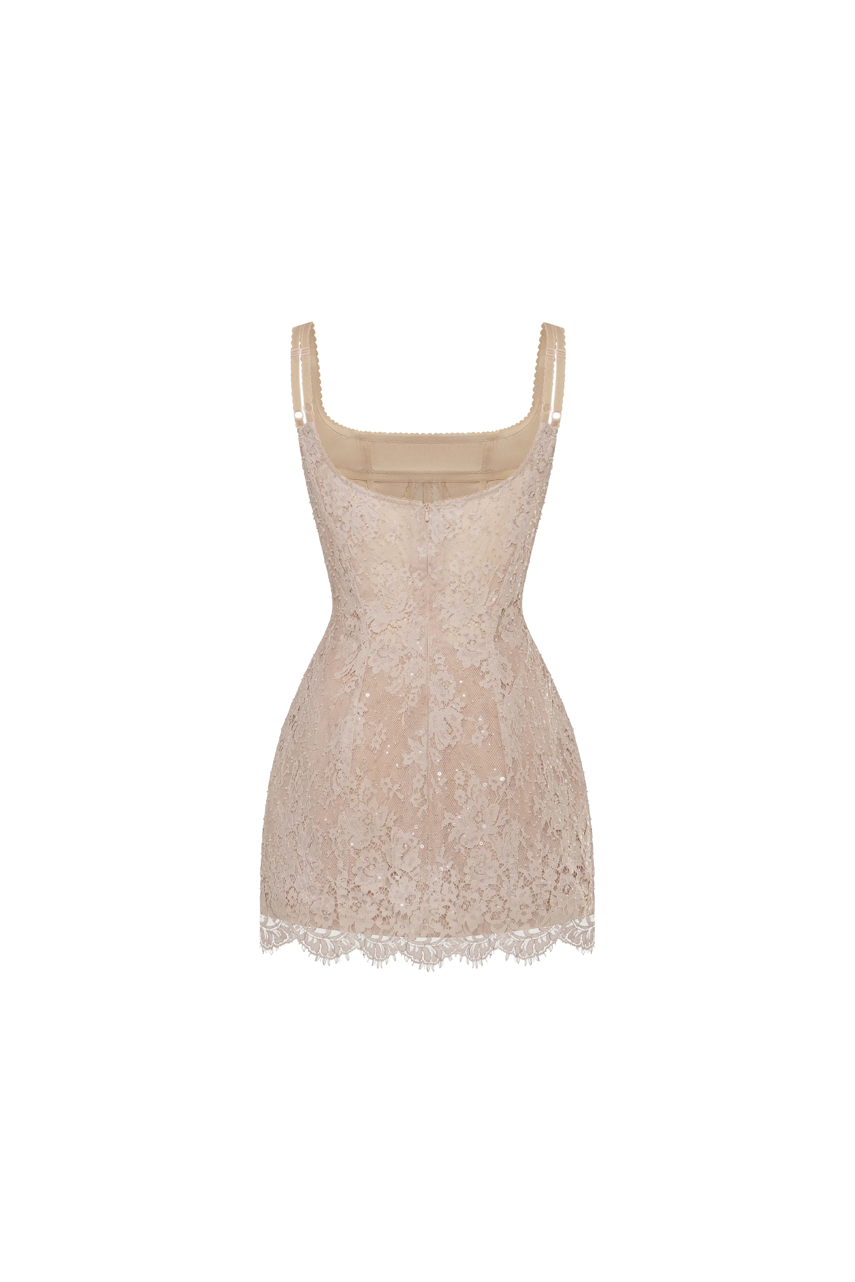 Beige corset mini dress - Image 4