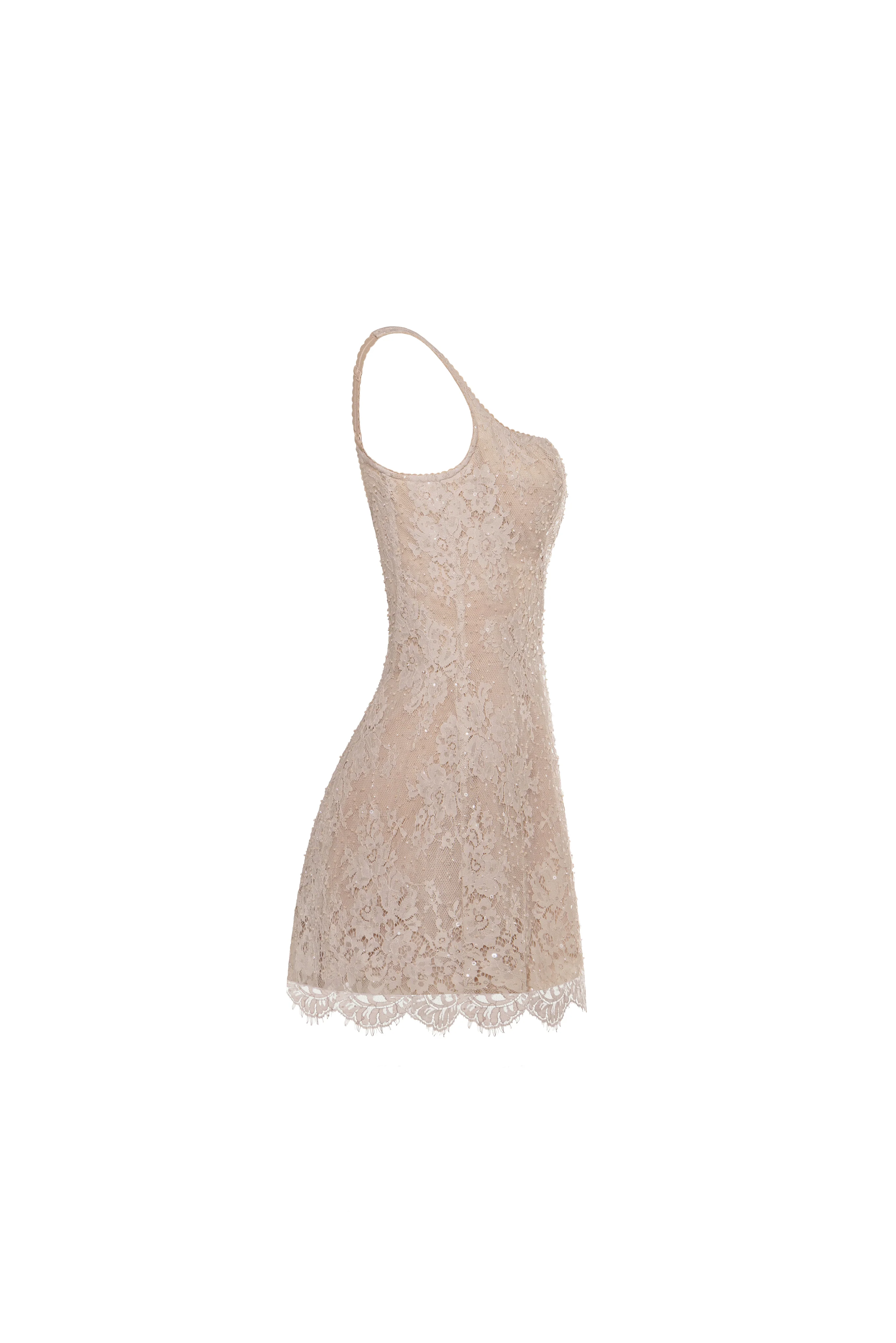 Beige corset mini dress - Image 6