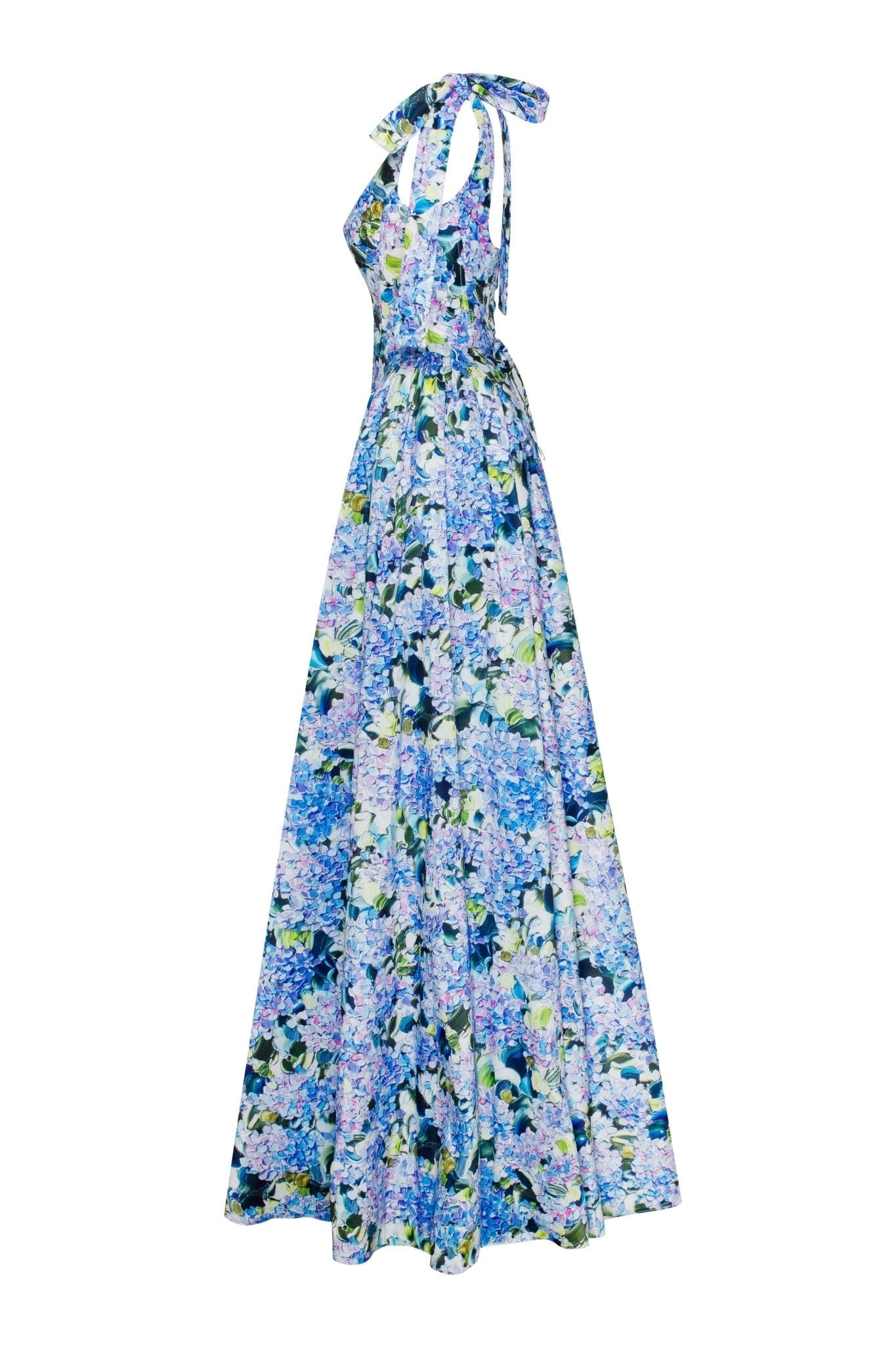 Blue Hydrangea strapped maxi dress - Image 7