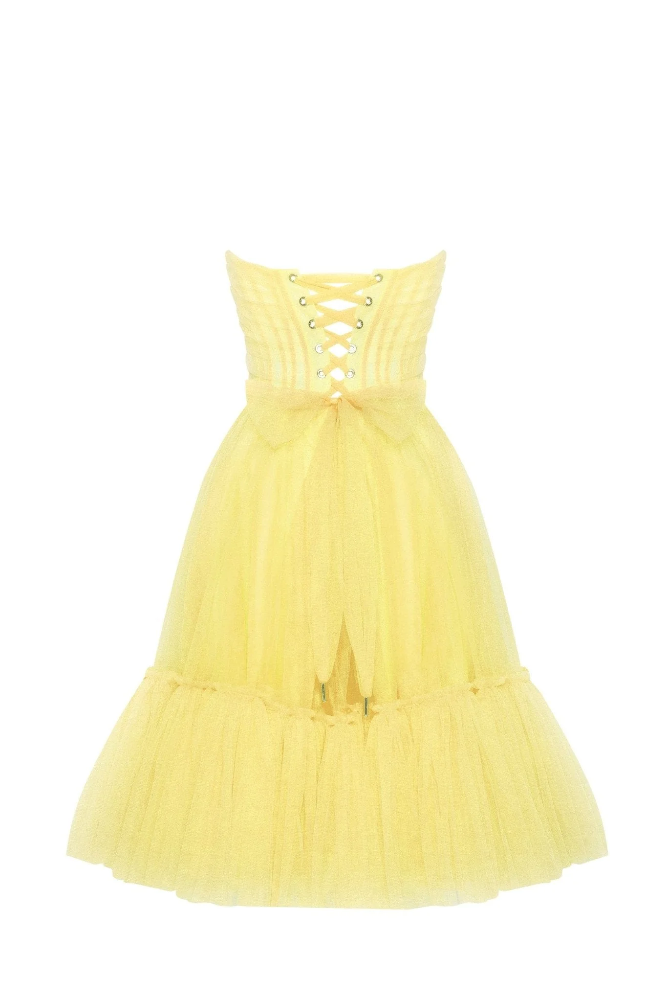Bright Yellow tulle dress - Image 10
