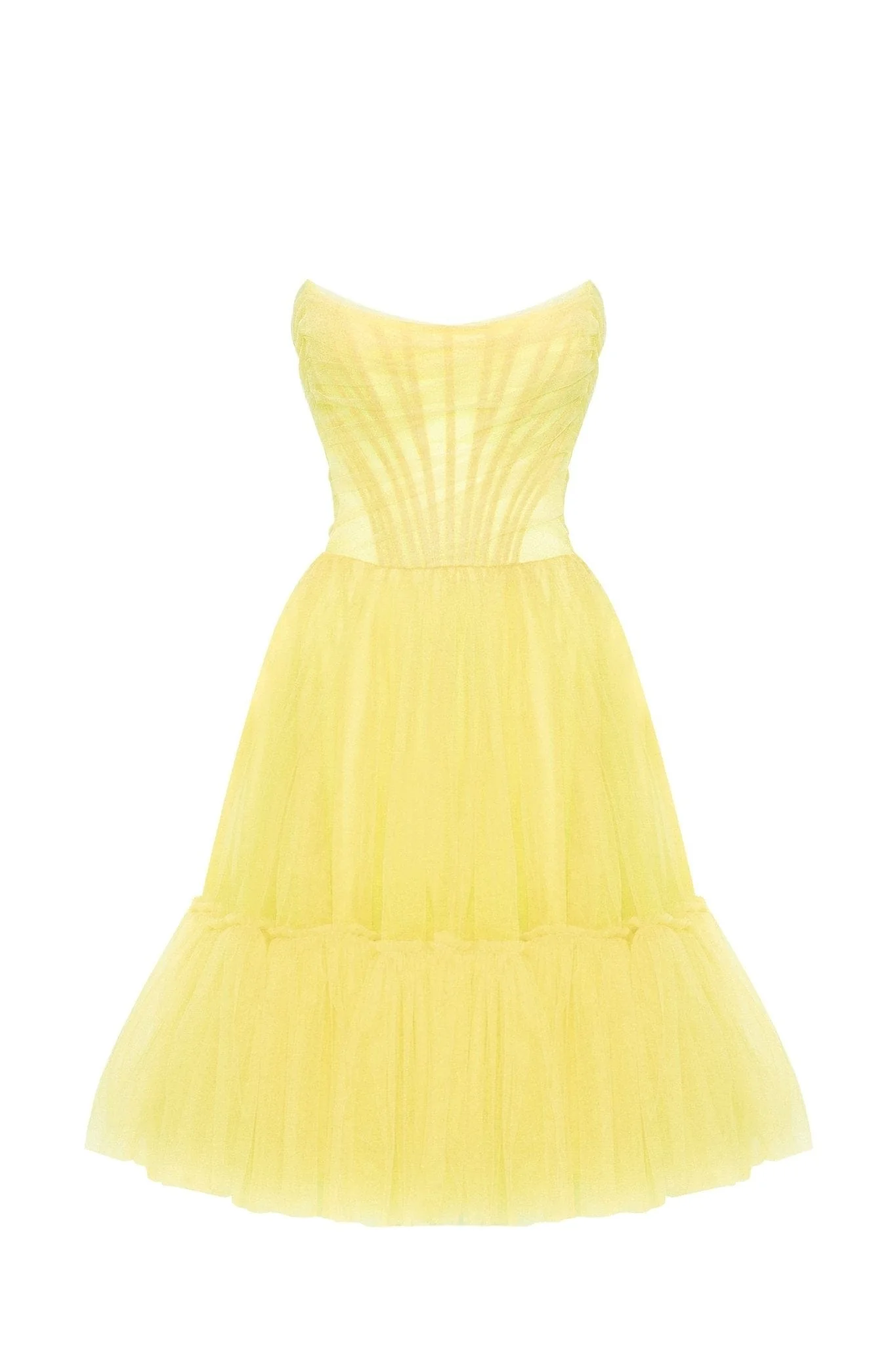 Bright Yellow tulle dress - Image 6
