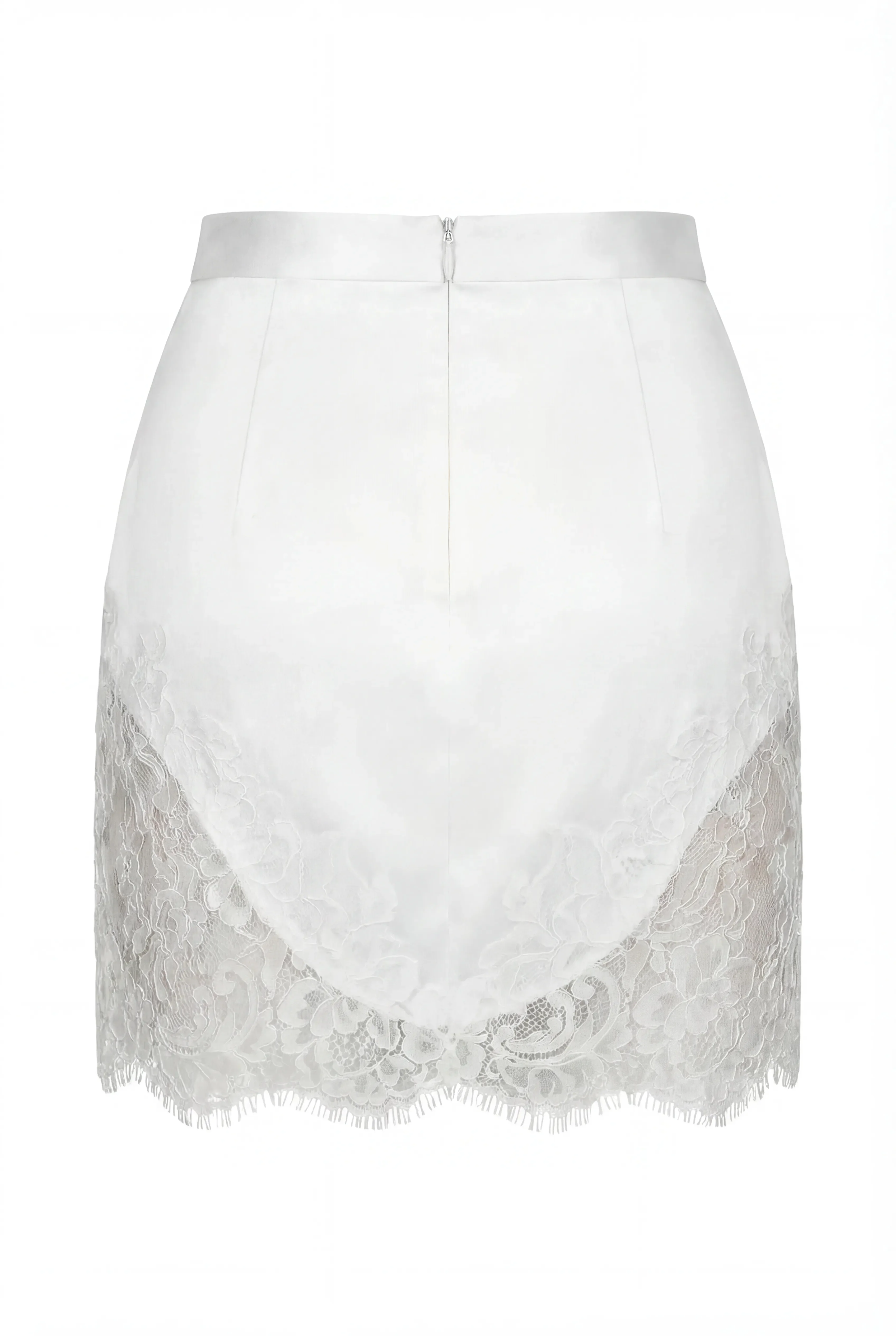 Chantilly Lace White Mini Skirt - Image 4