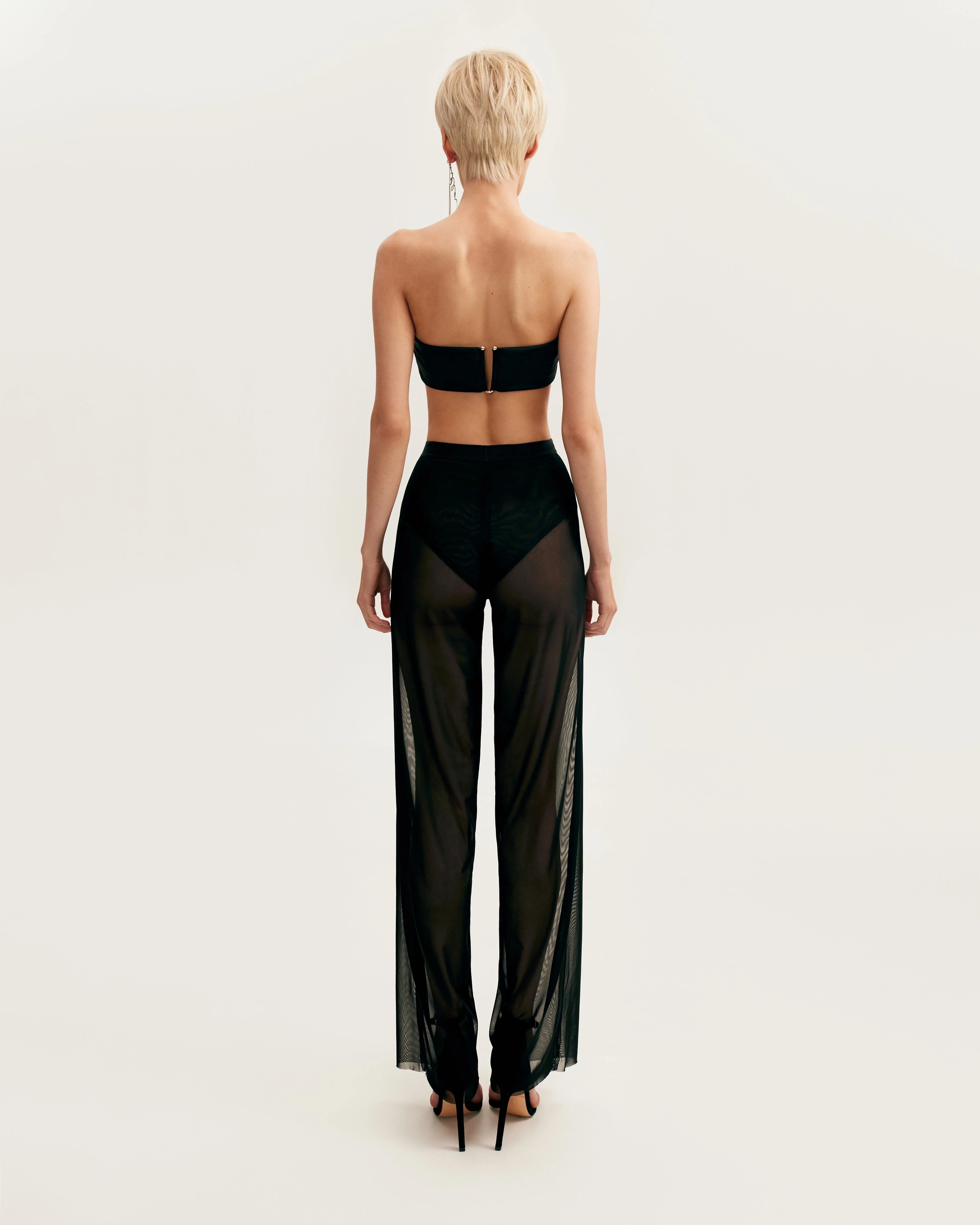 Chic sheer co-ord set in black, Xo Xo - Image 11
