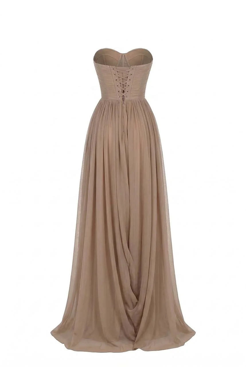 Dress with Corset Bodice and Draping - Image 4