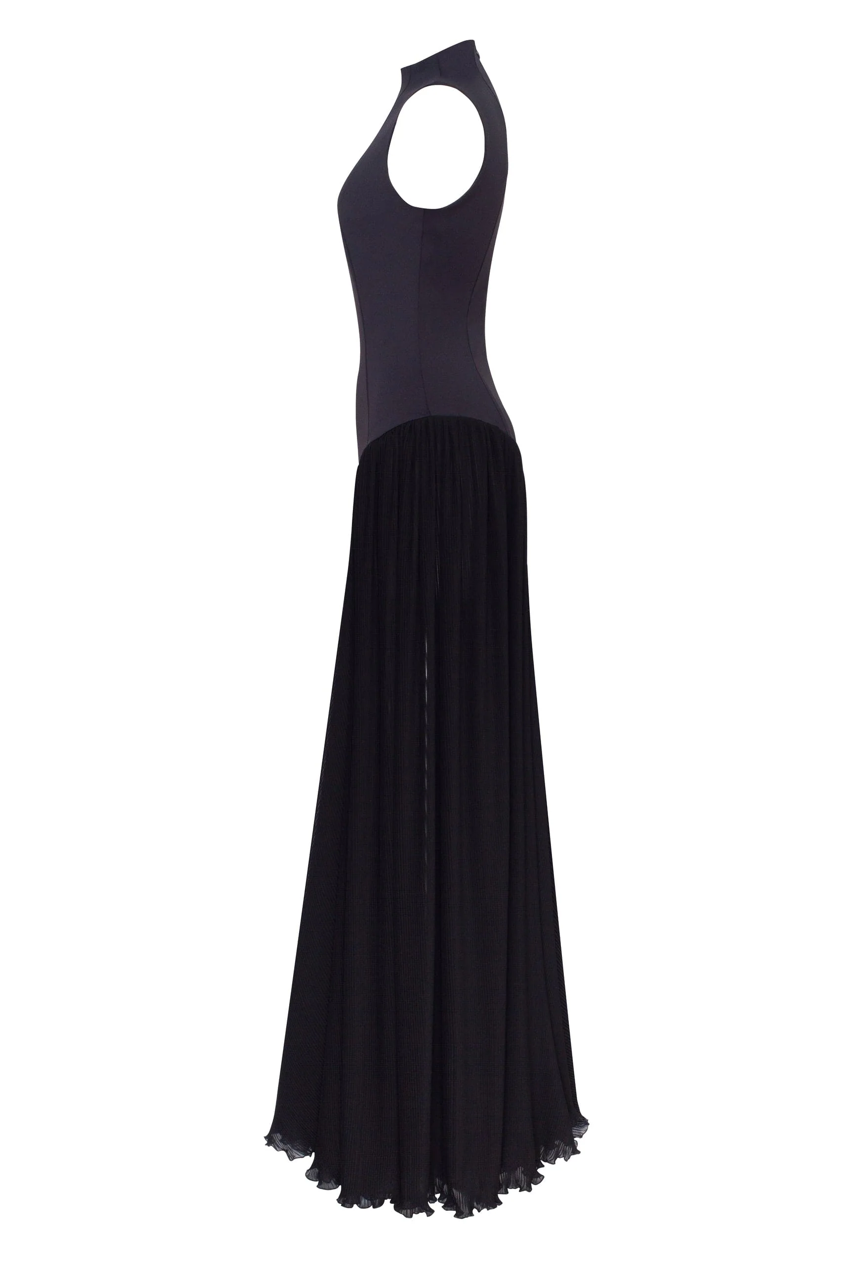 Elegant mock neck maxi dress, Parisienne - Image 7