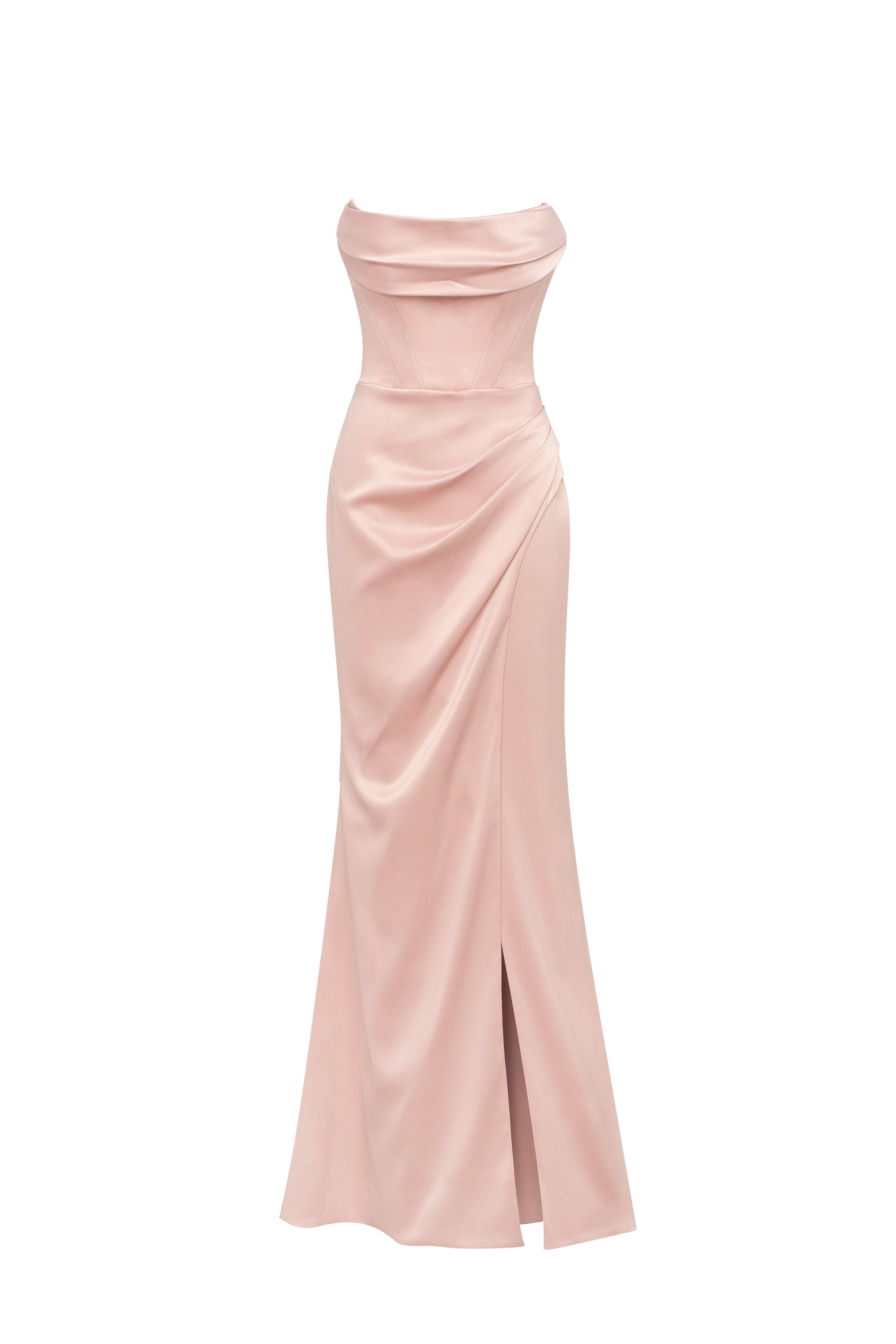 Fancy satin misty rose maxi dress, Garden of Eden - Image 2