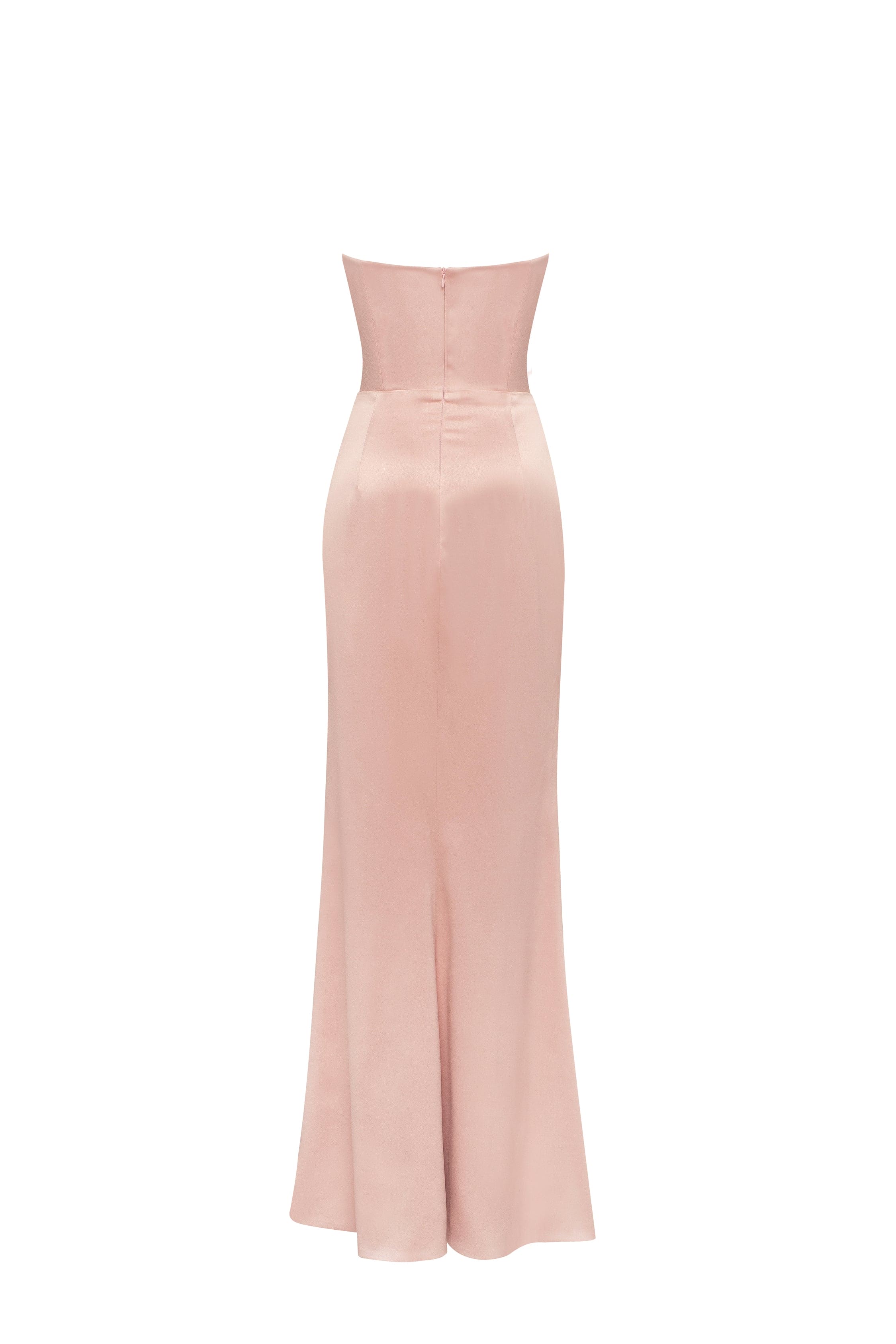 Fancy satin misty rose maxi dress, Garden of Eden - Image 4