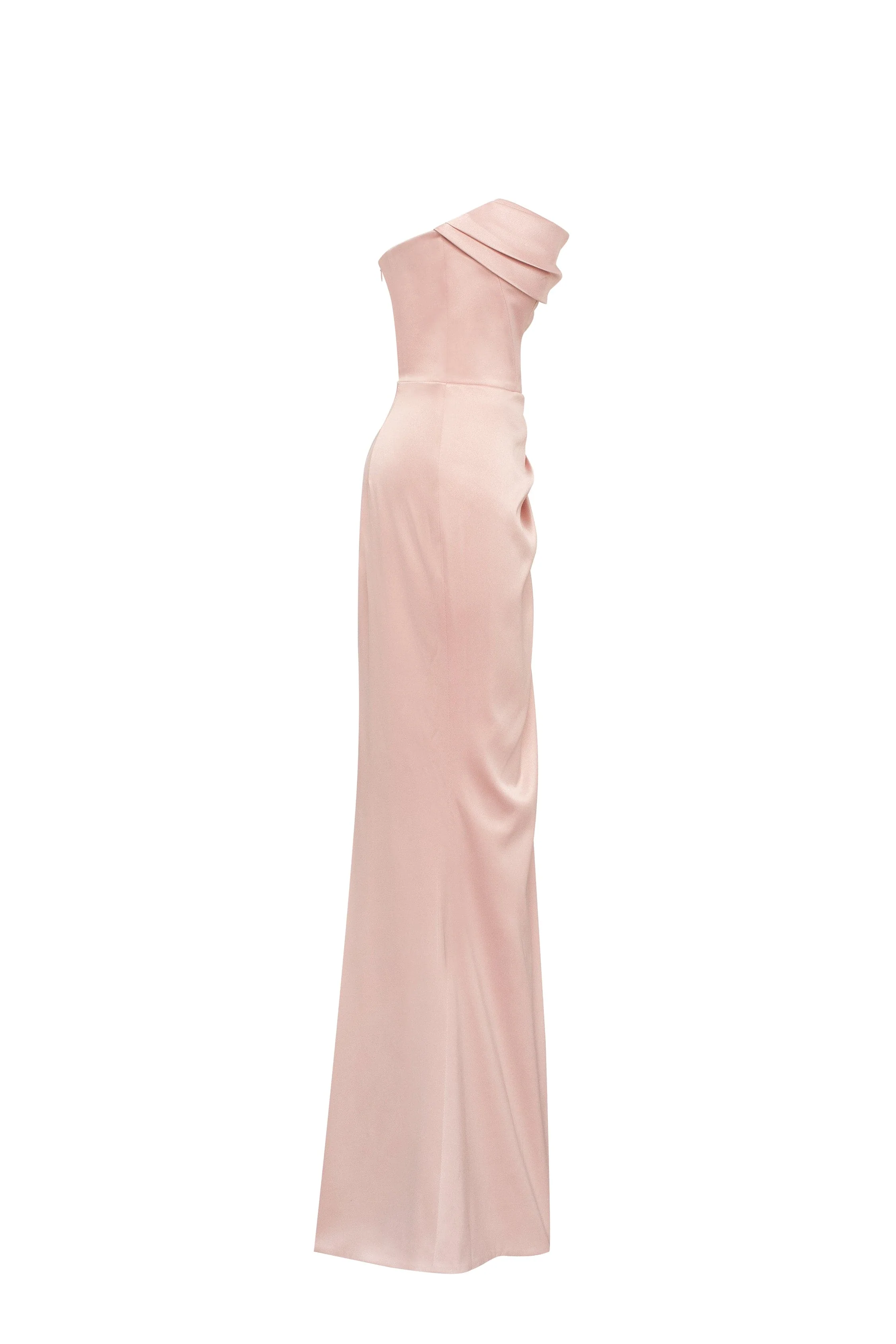 Fancy satin misty rose maxi dress, Garden of Eden - Image 7