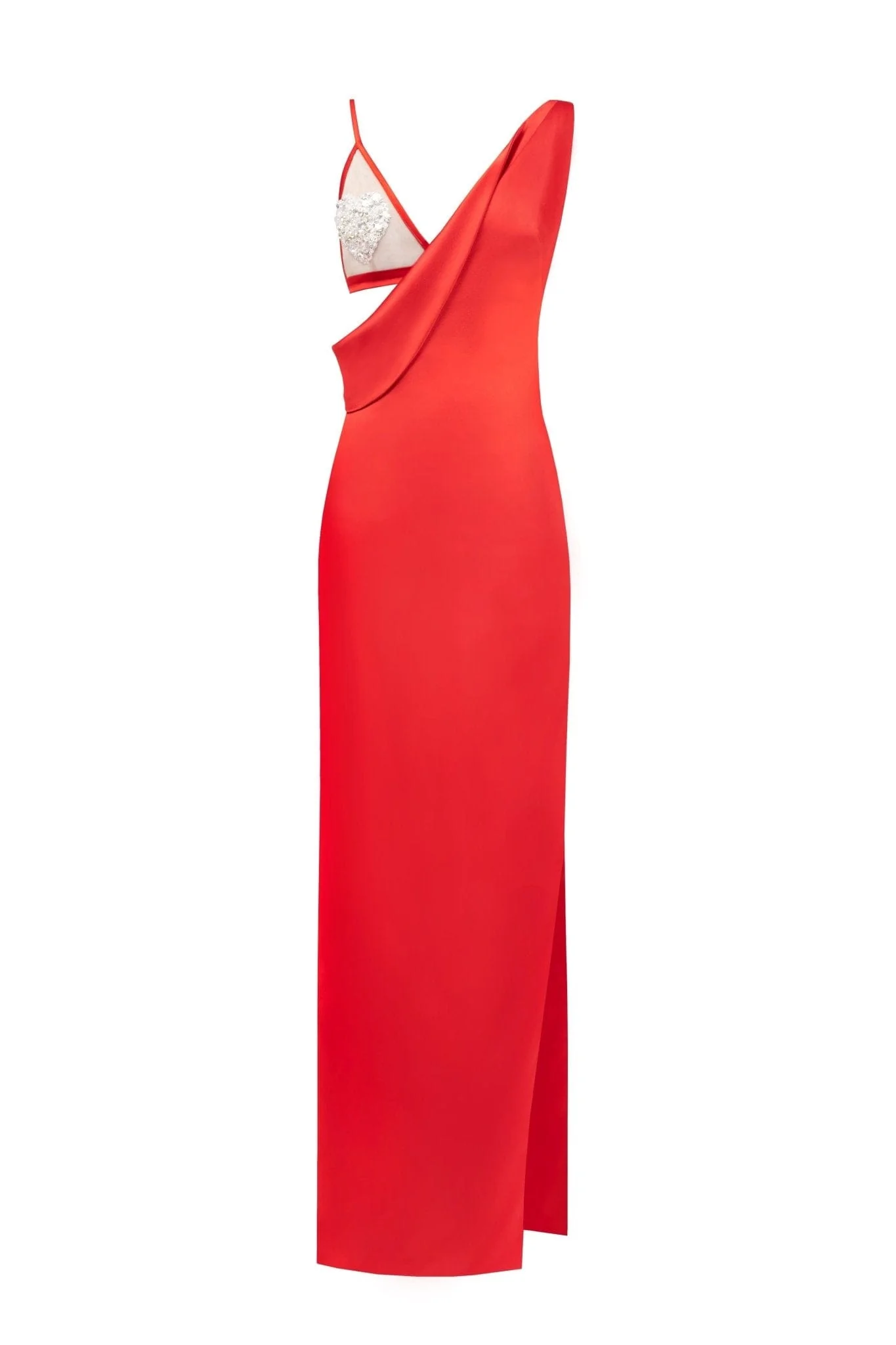 Femme-fatal red maxi dress - Image 2