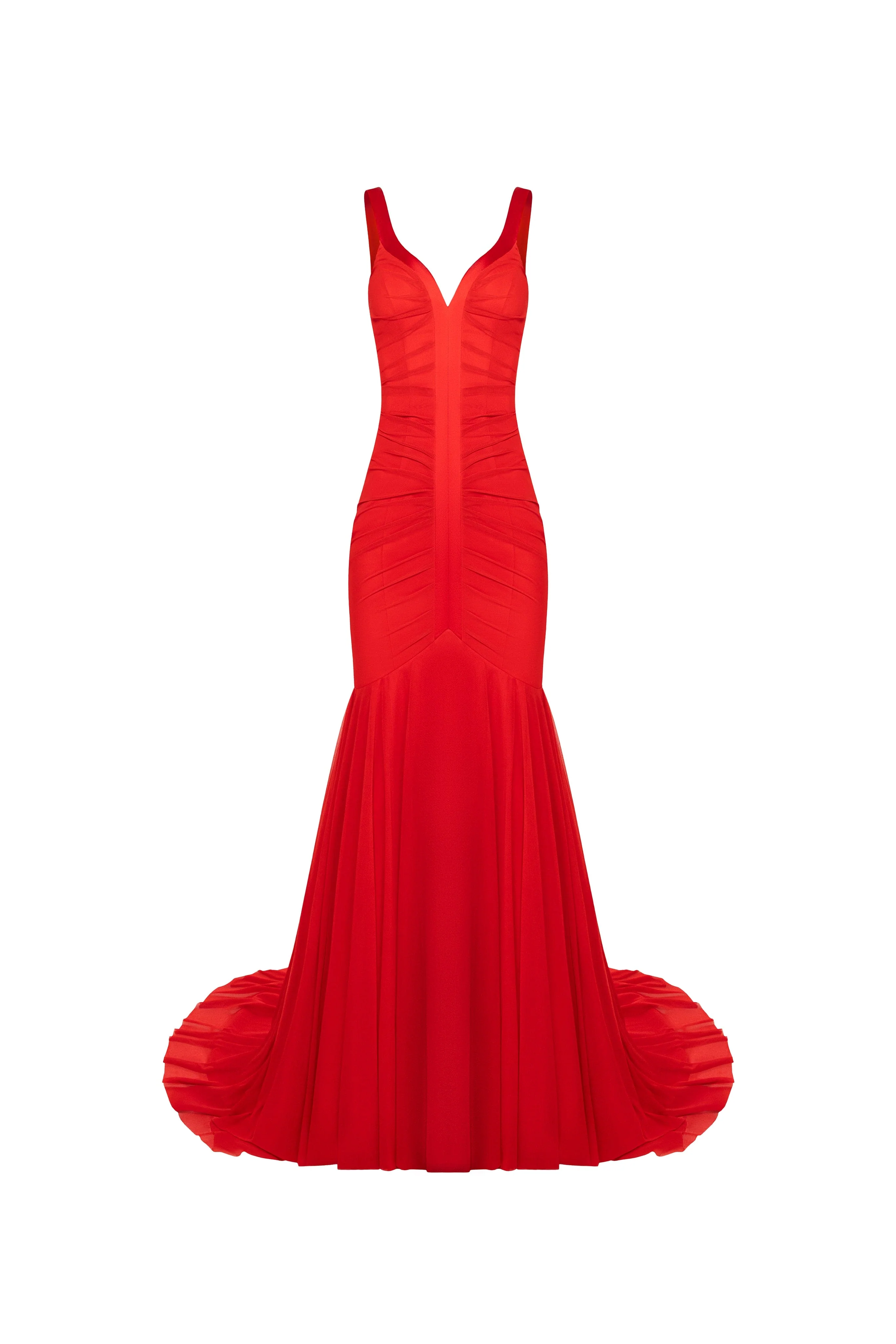 Gala Scarlet Mermaid Gown - Image 2
