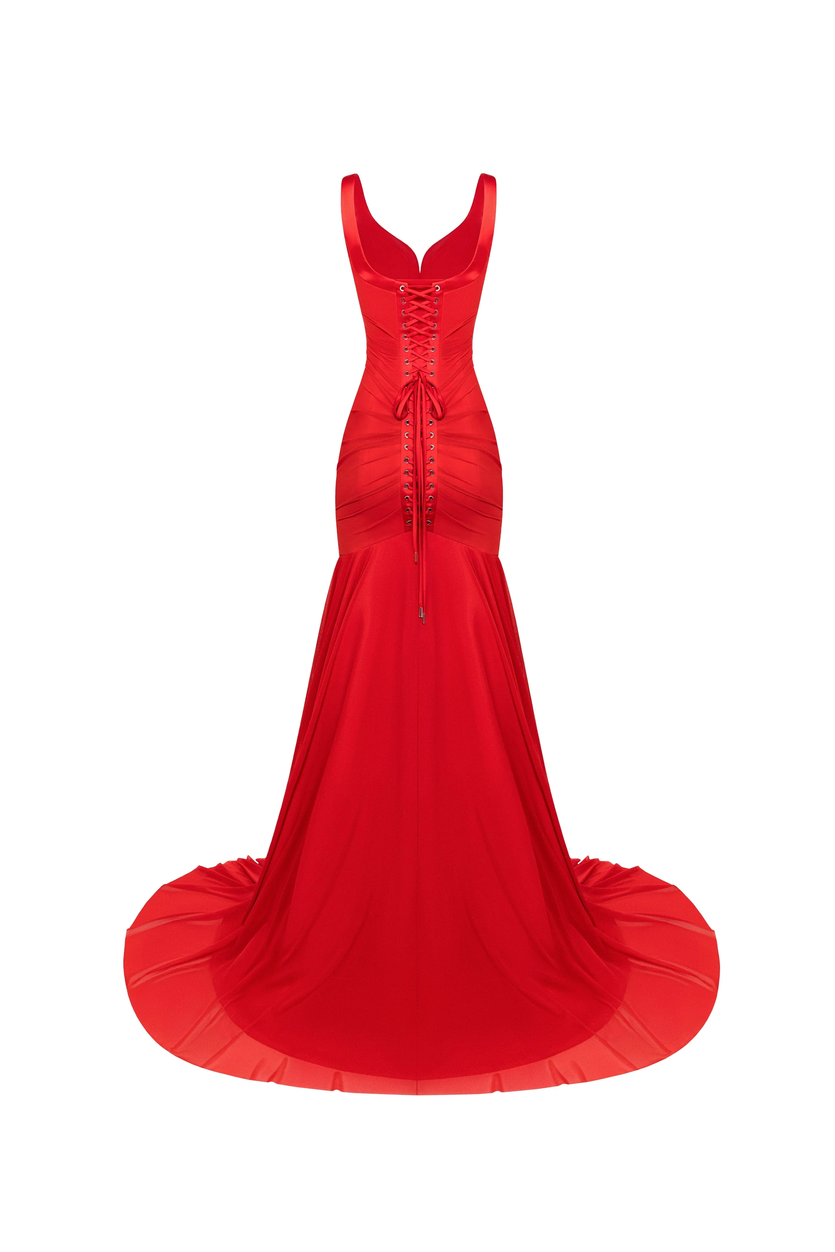 Gala Scarlet Mermaid Gown - Image 4