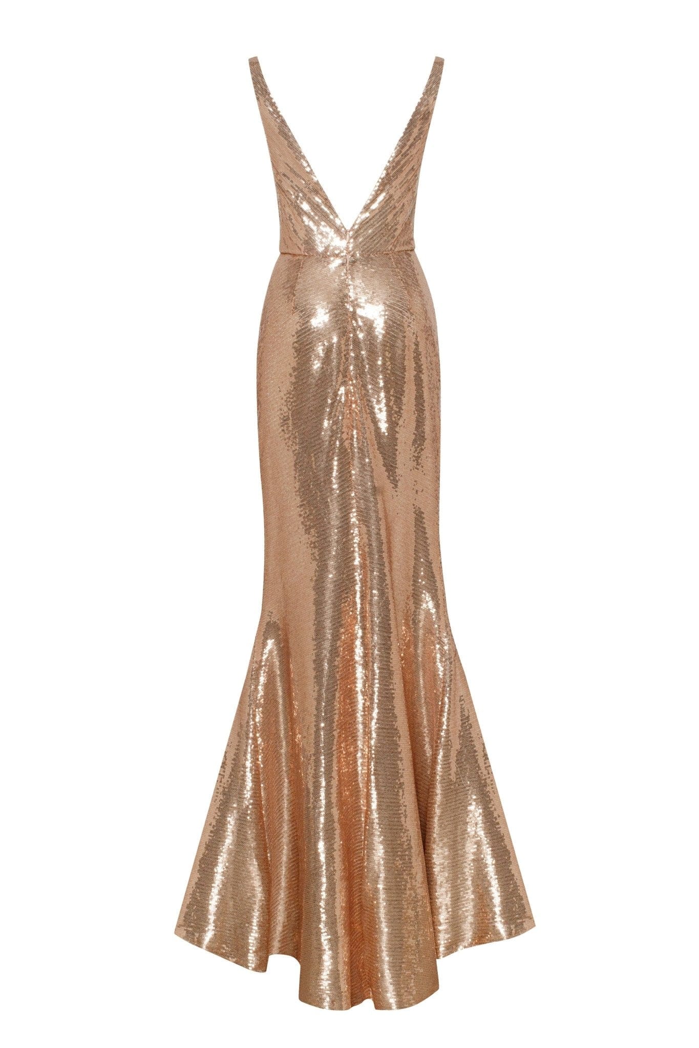 Jaw-dropping sequined lace maxi dress and gloves set - Image 4