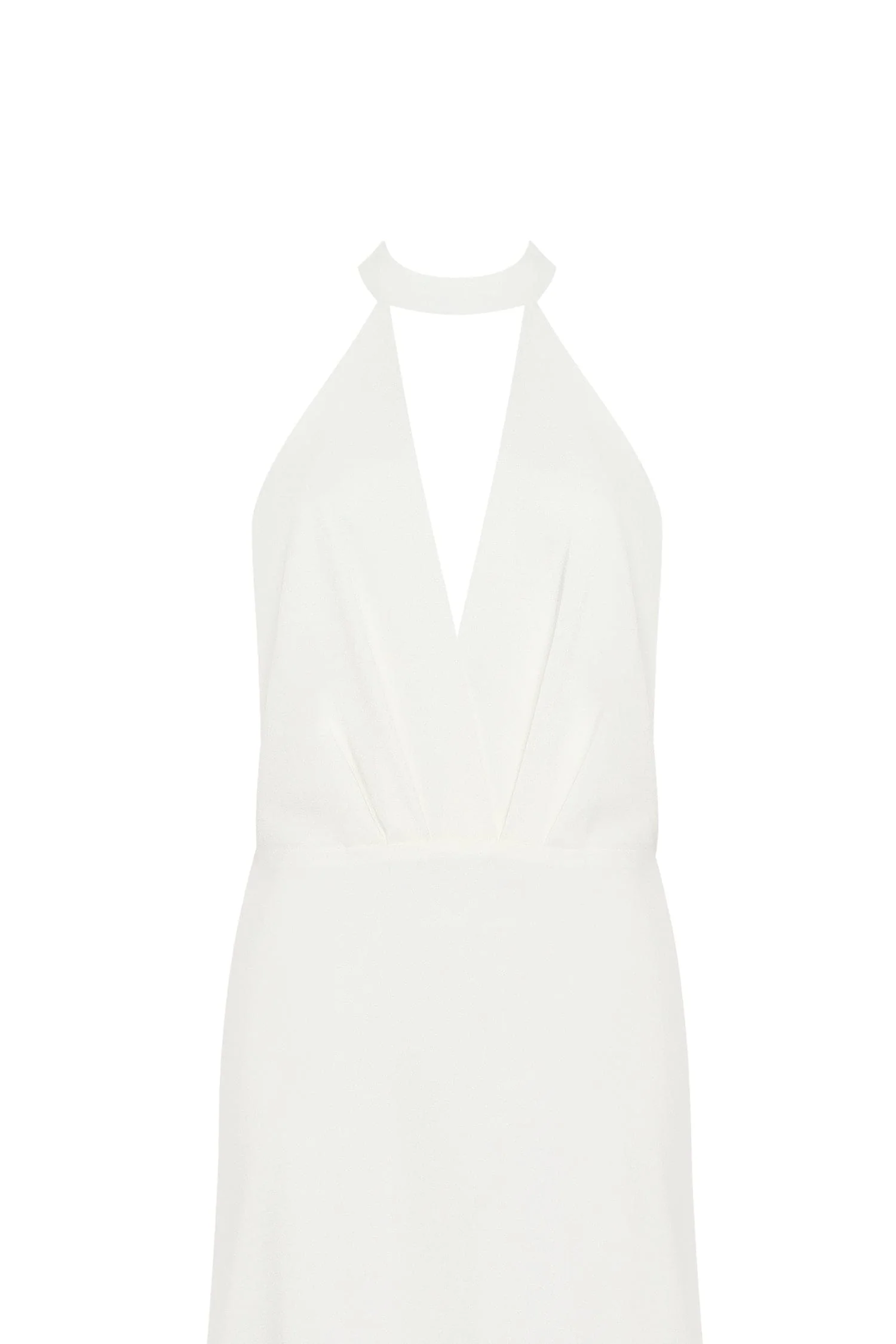 Lovely white halterneck satin maxi dress, Xo Xo - Image 6