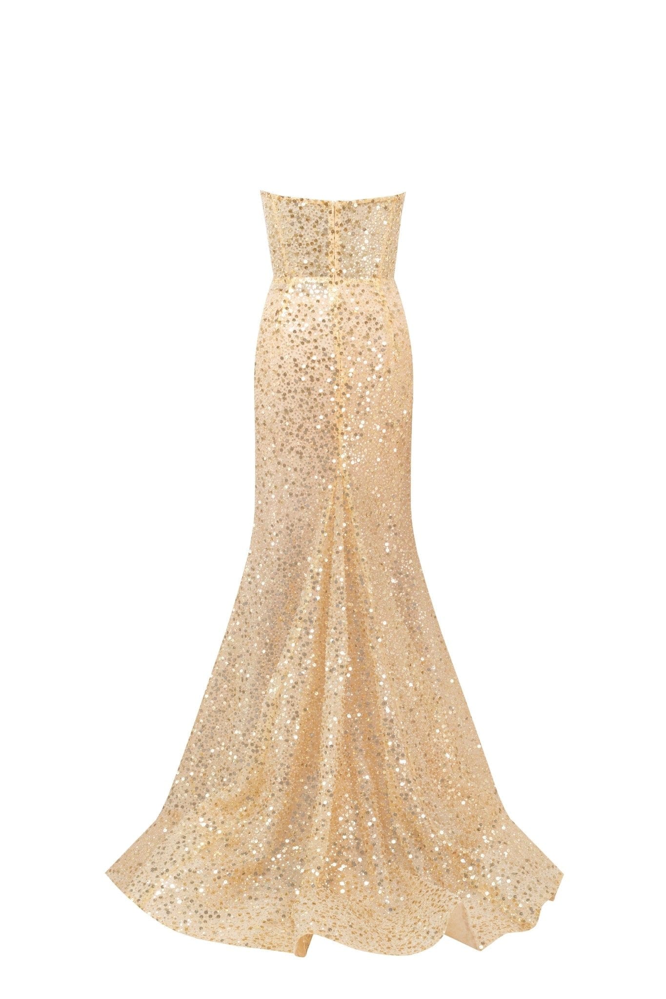 Showstopper maxi dress covered in gold sequins - Image 4