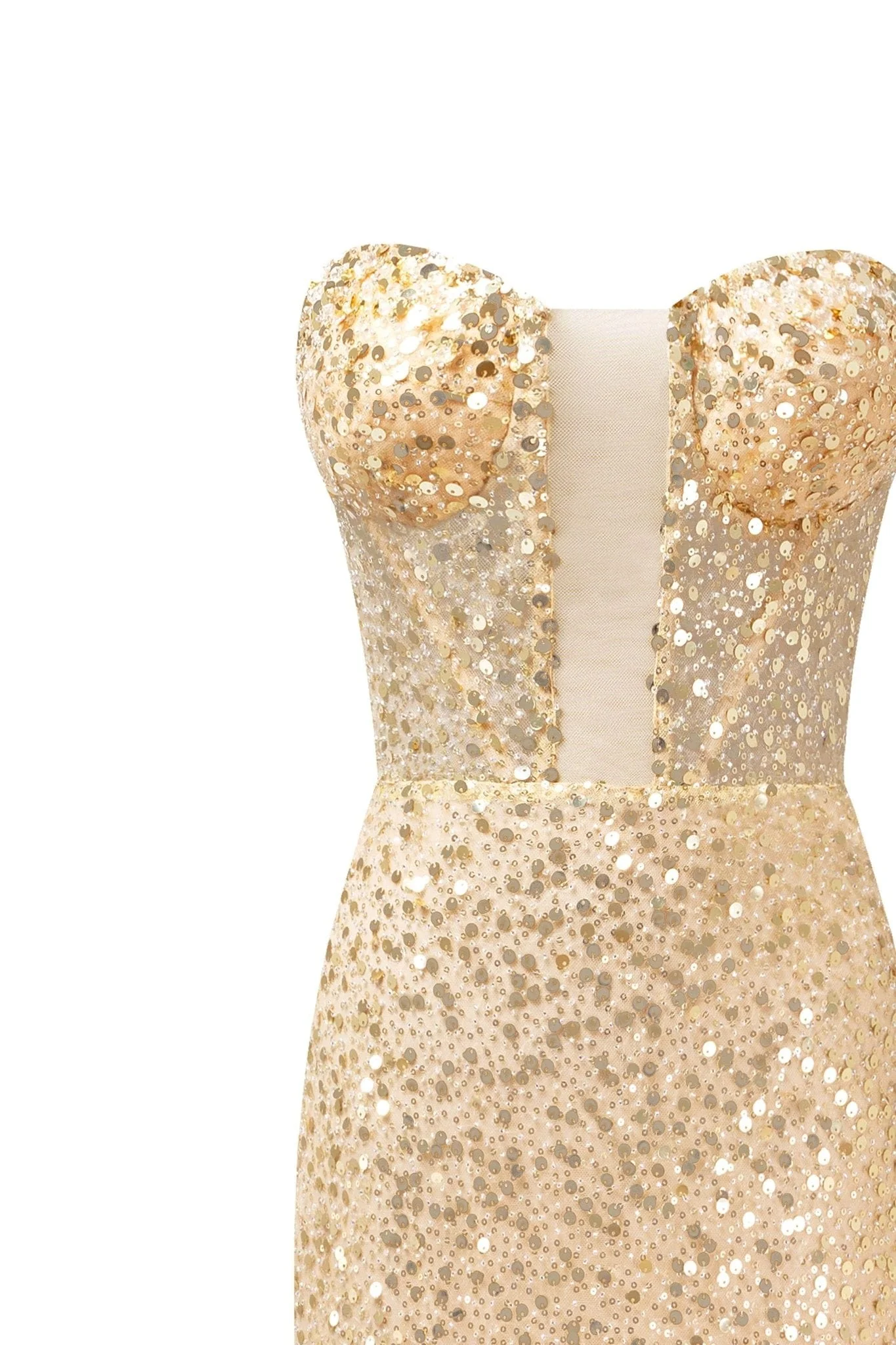 Showstopper maxi dress covered in gold sequins - Image 6