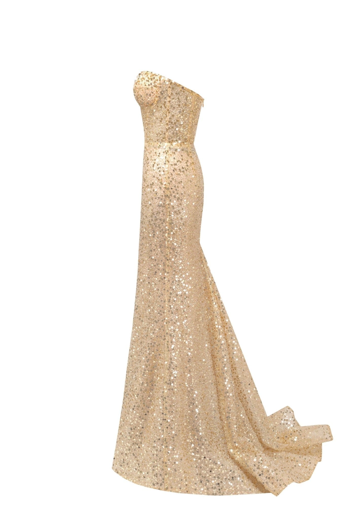 Showstopper maxi dress covered in gold sequins - Image 7