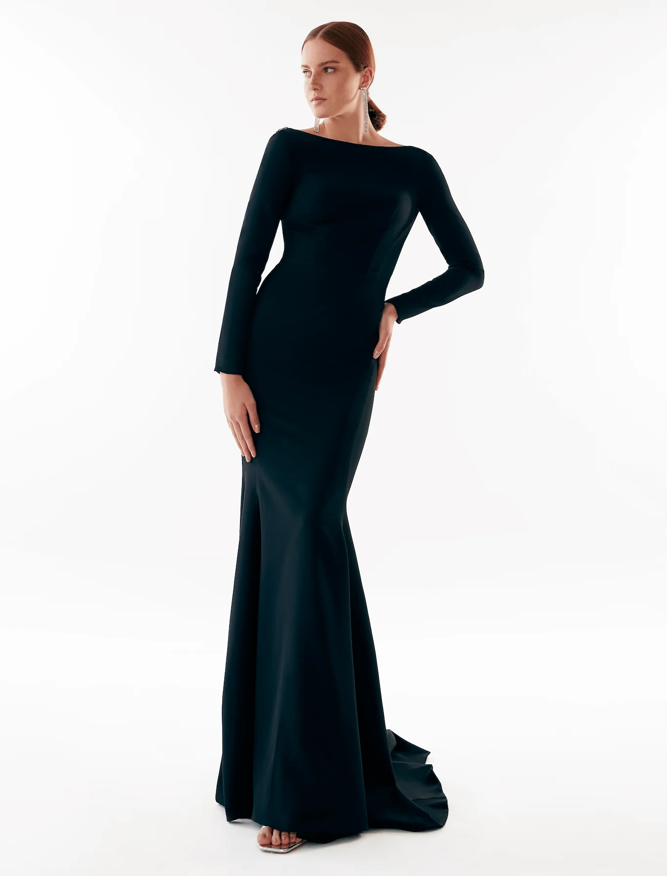 Elegant Mermaid Dress with Open Back