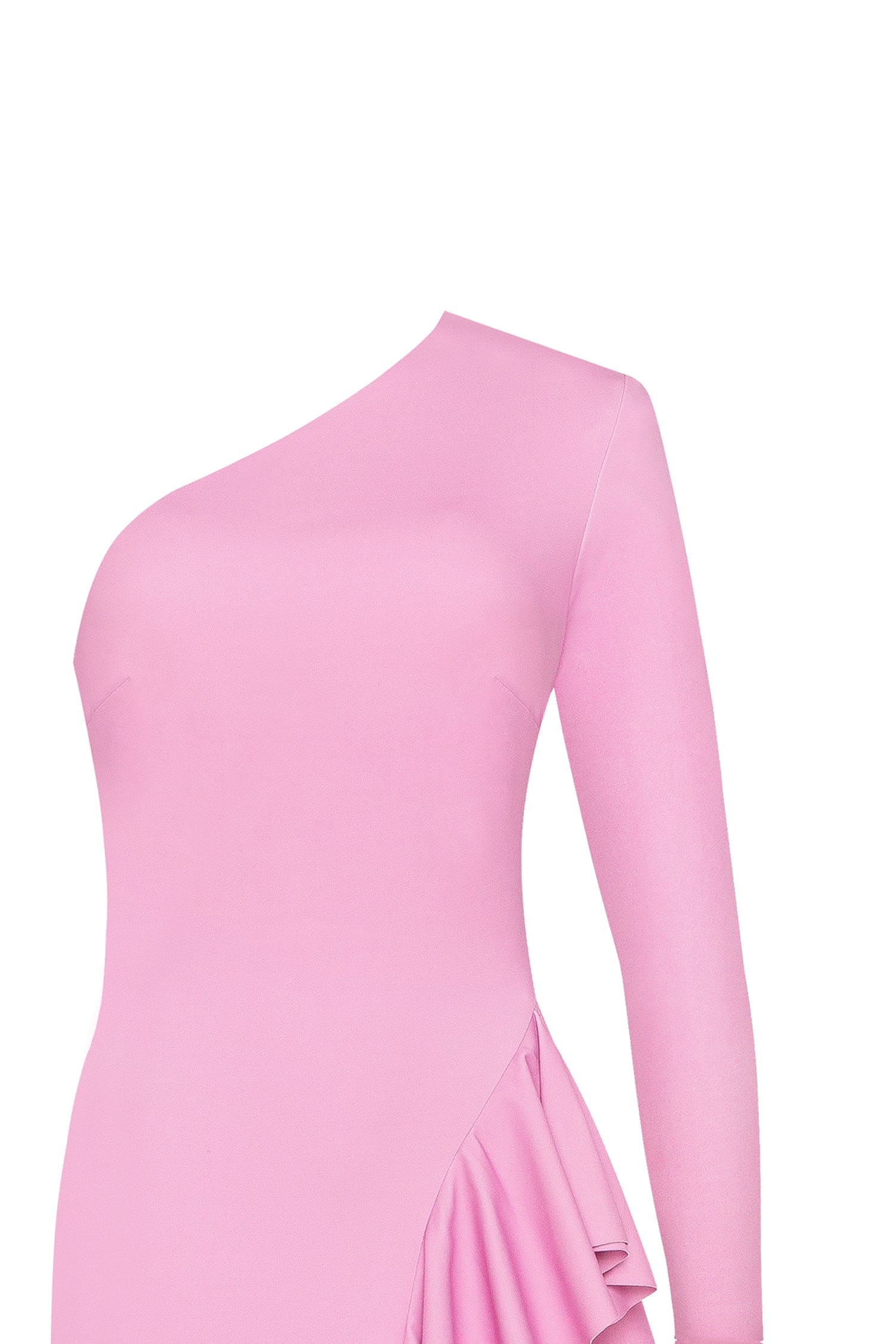 One-shoulder ruffle-trimmed maxi dress in pink, Xo Xo - Image 6