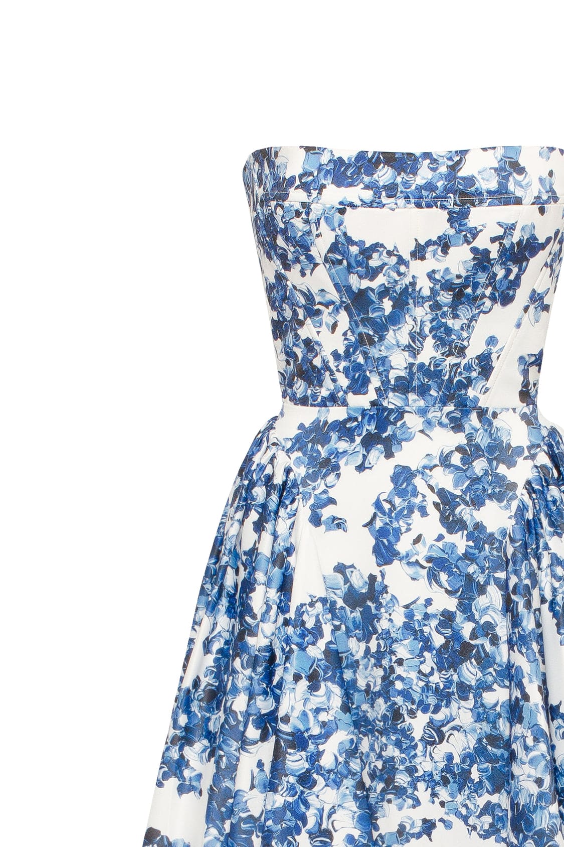 Ravishing blue hydrangea corset maxi dress, Garden of Eden - Image 6