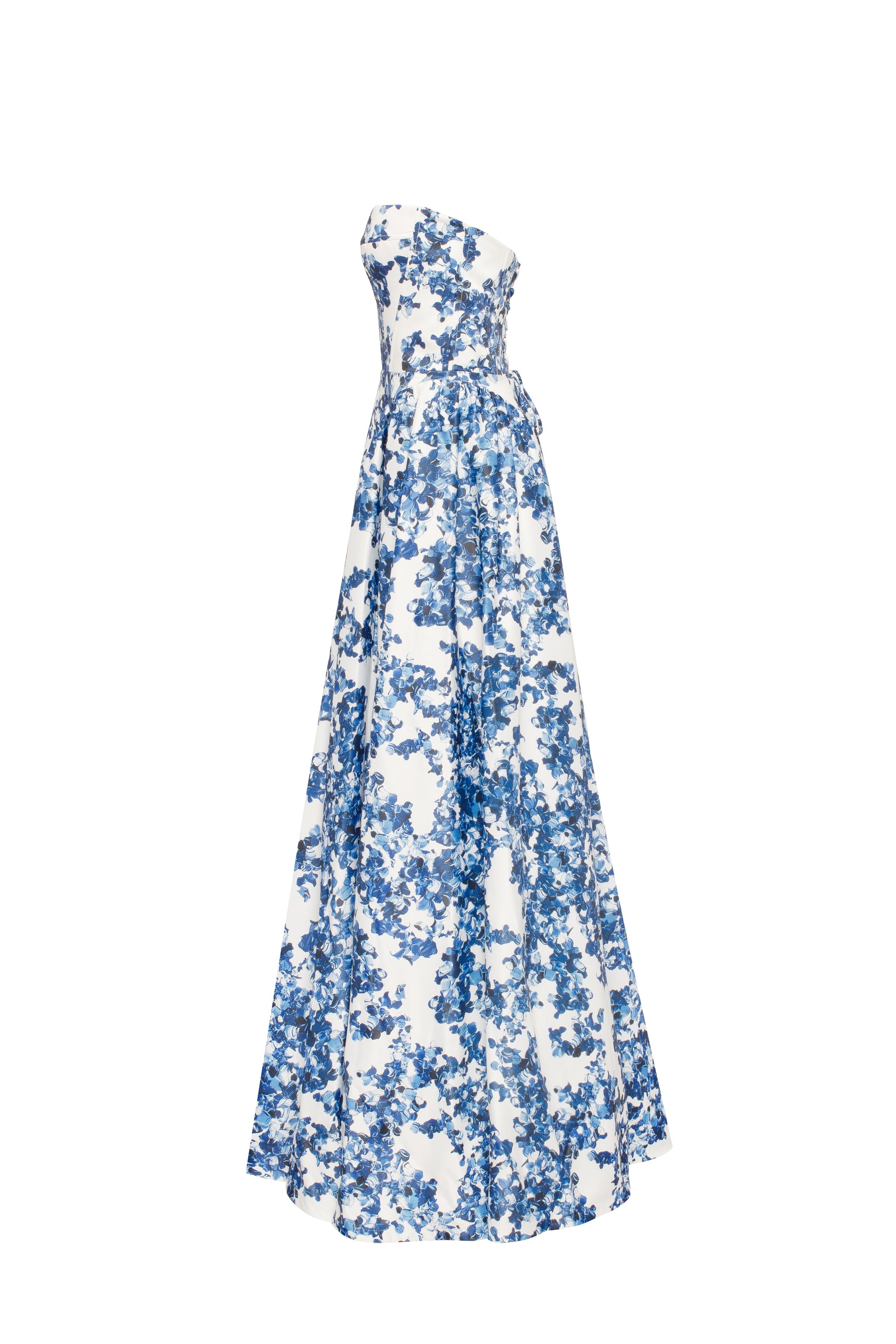 Ravishing blue hydrangea corset maxi dress, Garden of Eden - Image 7