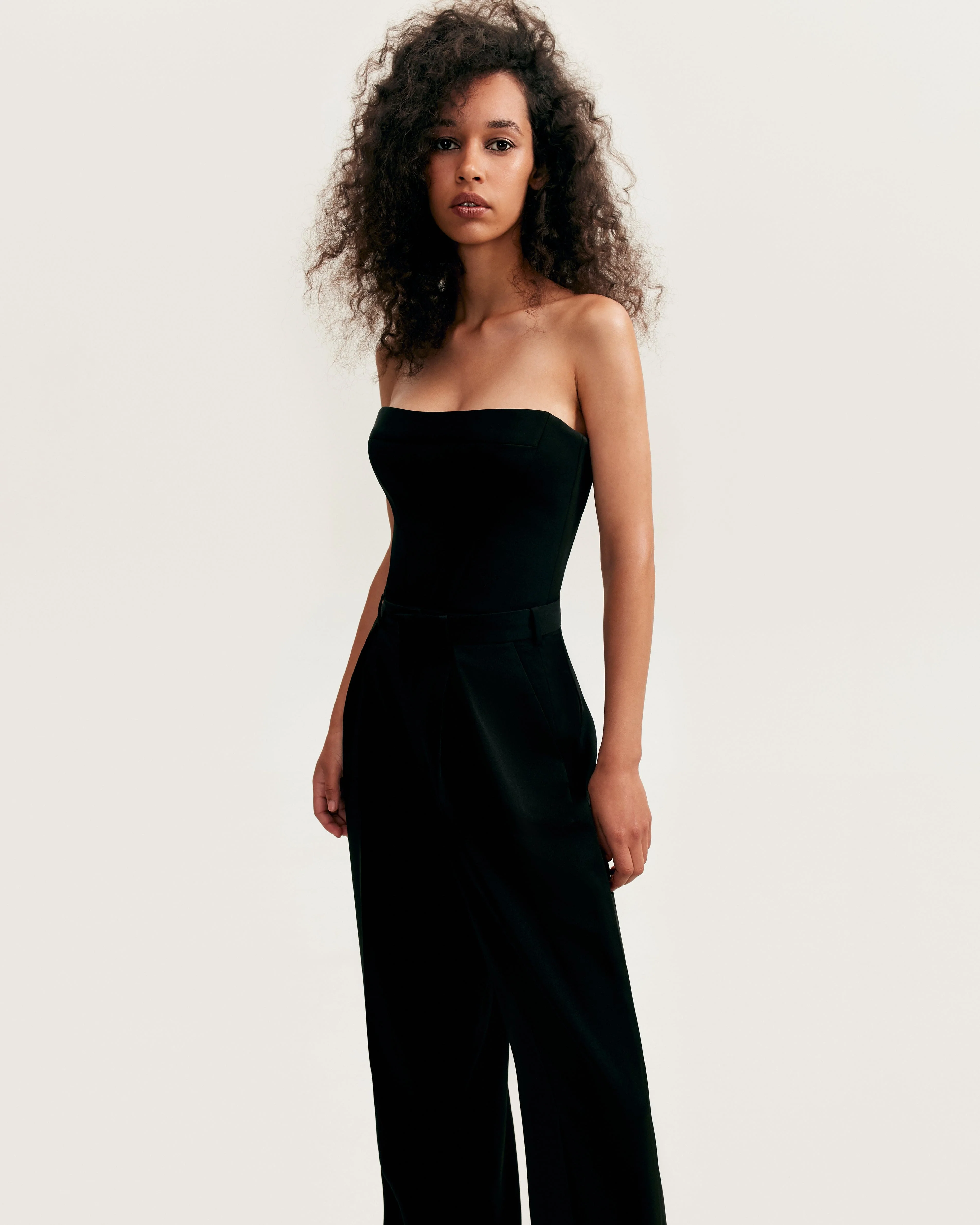 Refined black pants cut from Italian satin, Xo Xo - Image 5