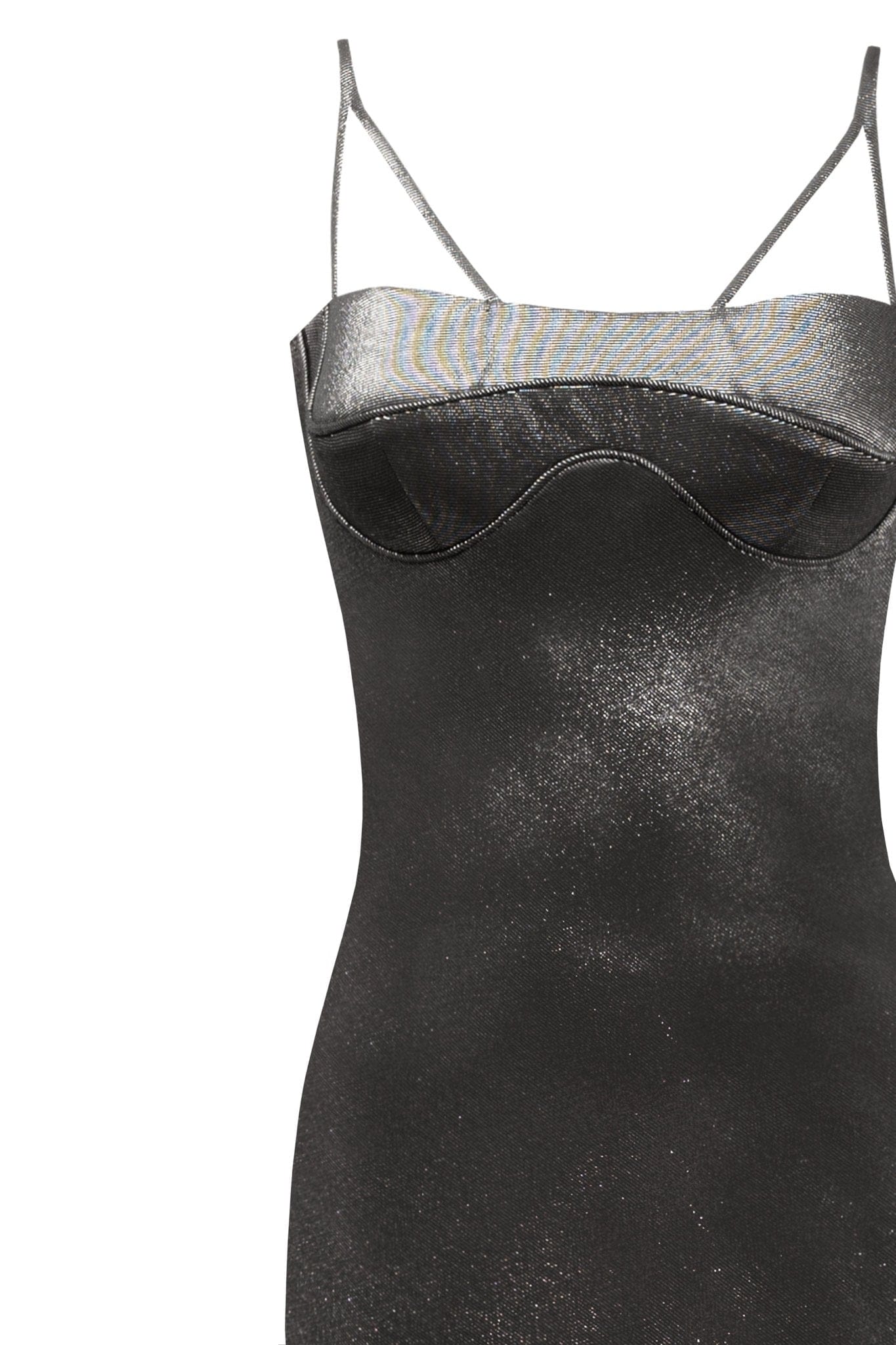Shimmering graphite maxi dress - Image 6