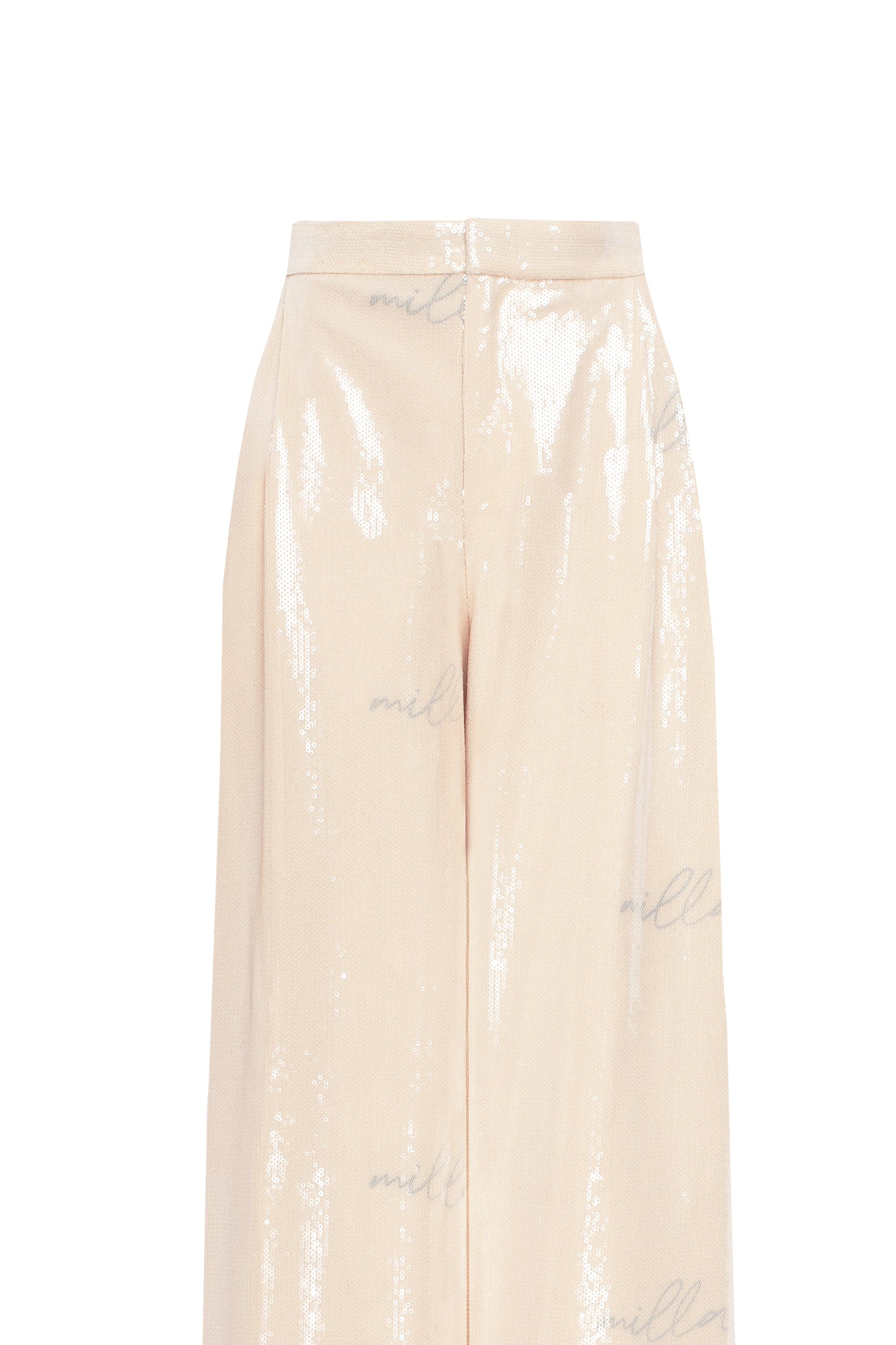 Sparkling beige trousers with Milla's signature, Xo Xo - Image 5