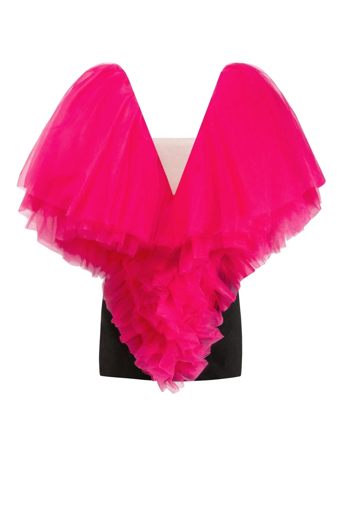 Volumetric heart-shaped mini dress - Image 2