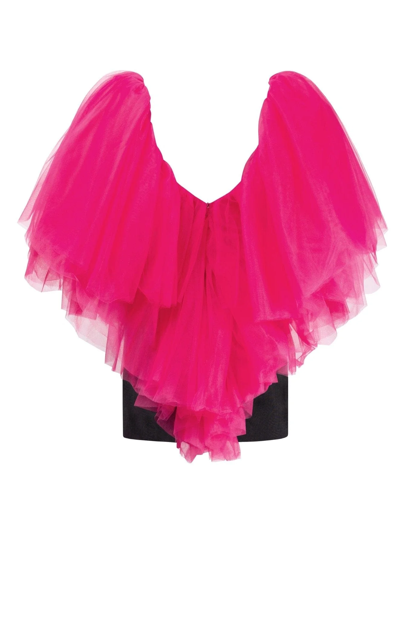 Volumetric heart-shaped mini dress - Image 4