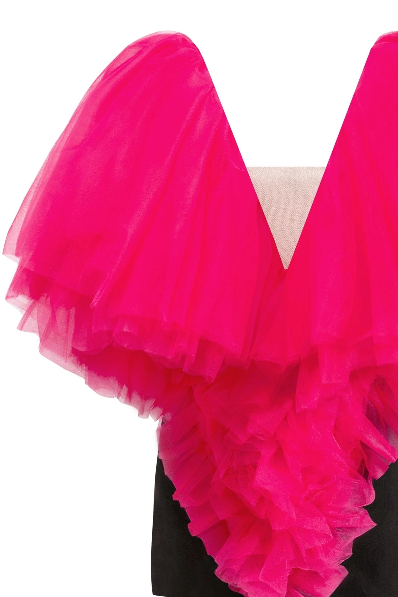 Volumetric heart-shaped mini dress - Image 5